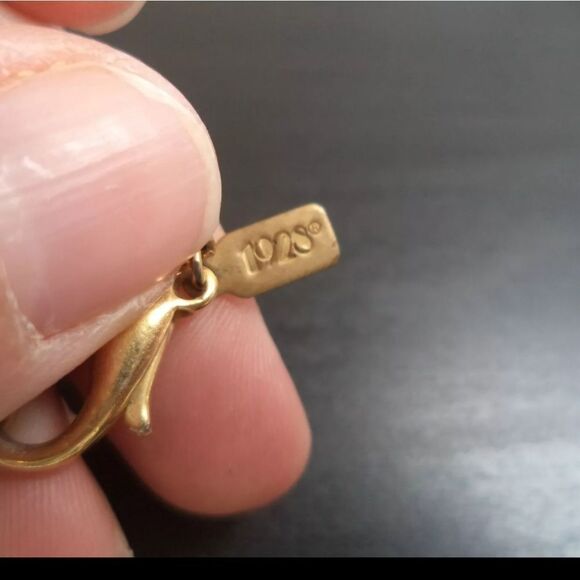 VINTAGE SIGNED "1928" AB GLASS & PEARL 35" NECKLACE - Picture 2 of 7